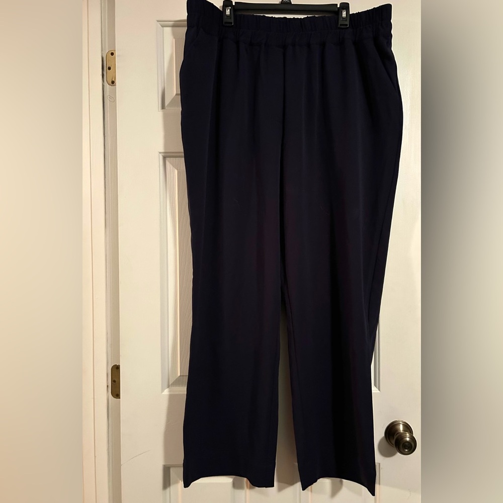 Universal Standard Dark Navy Wide Leg Pants